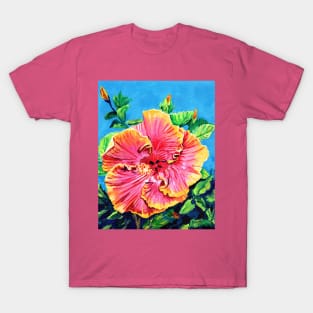 Happy Pink Hibiscus T-Shirt